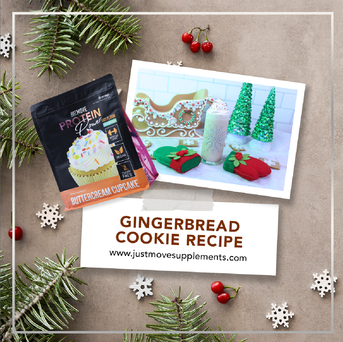 Sip the Season: Indulge in a Gingerbread Cookie Shake from Just Move S – Just Move Supplements