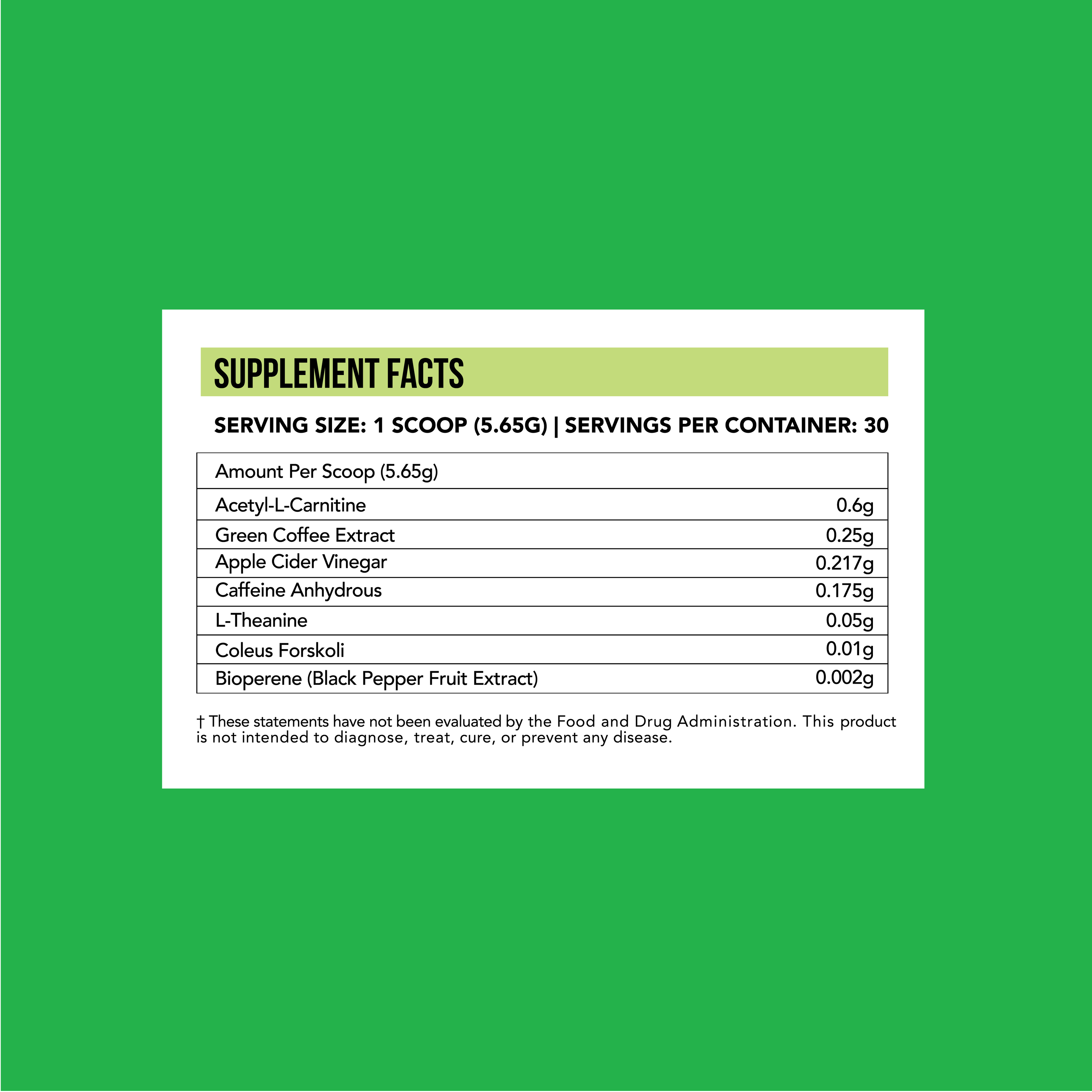 Just Shred - Green Apple Fat Burner