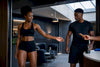 Black athletes choosing between protein formats