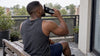 Black lifter drinking a rest day shake