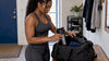 Black athlete packing Just Move shaker