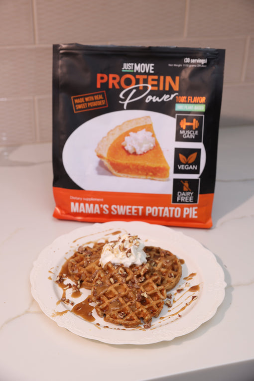 Just Move Supplements: Sweet Potato Pie Protein Pancakes