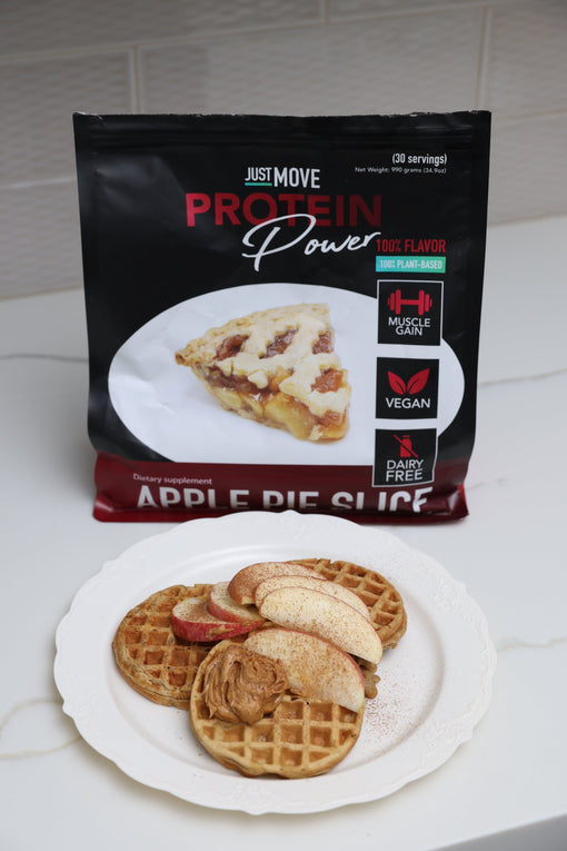 Just Move Supplements: Apple Pie Protein Waffles