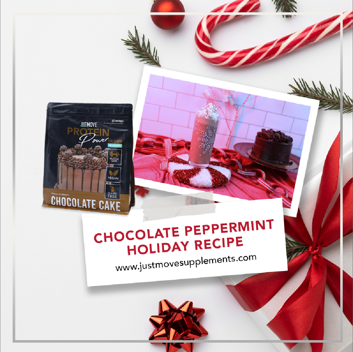 Just Move Supplements Chocolate Peppermint Shake