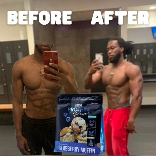 Check Out Adrian’s Incredible 8 week Transformation Drinking Just Move Supplements Protein