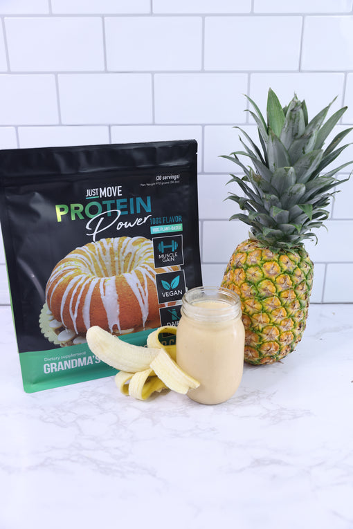 Just Move Supplements: Lemon Fruit Bar Protein Shake