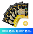 Just Move Supplements protein single serving sample pack with five individual protein sachets, ideal for on-the-go nutrition.
