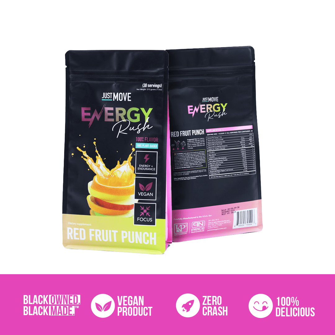 Fruit Punch Energy Rush Pre Workout | Just Move Supplements