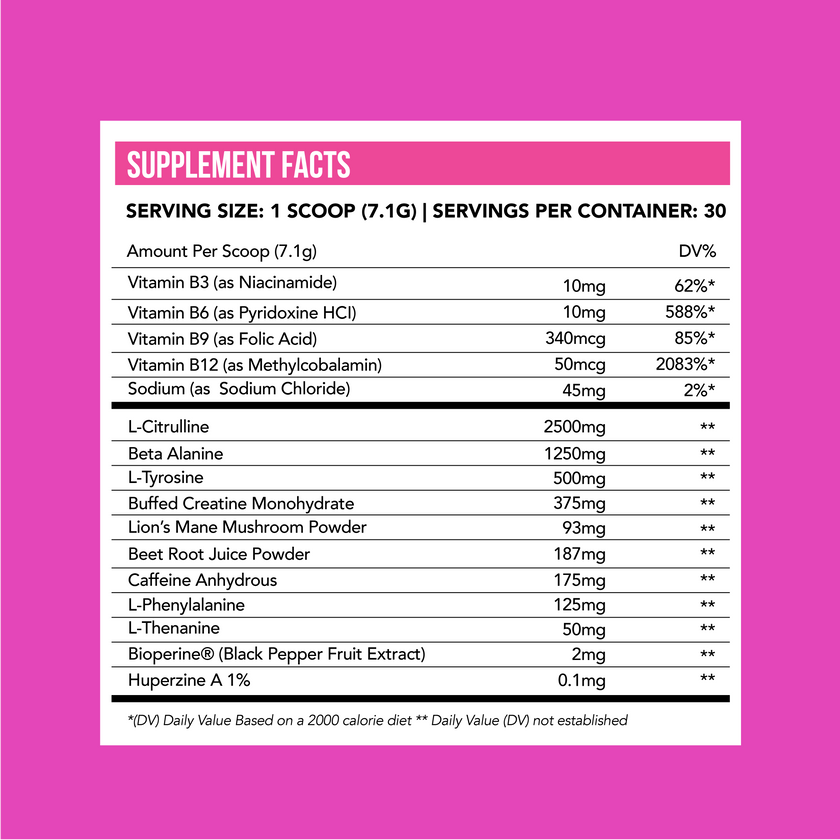 Fruit Punch Energy Rush -Pre Workout