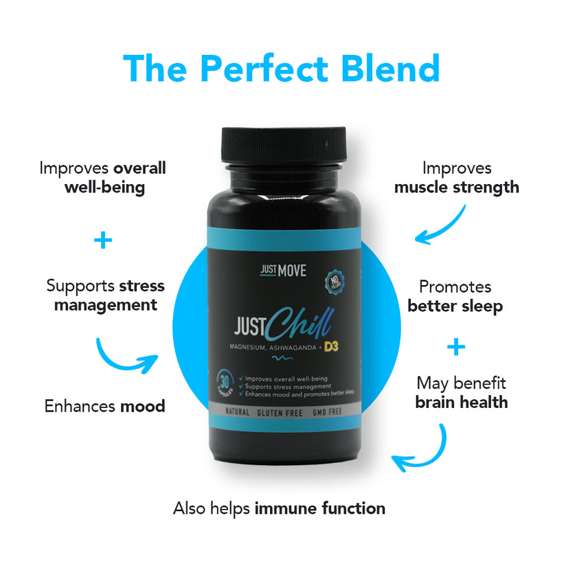 Just Chill - D3, Magnesium, Ashwaganda