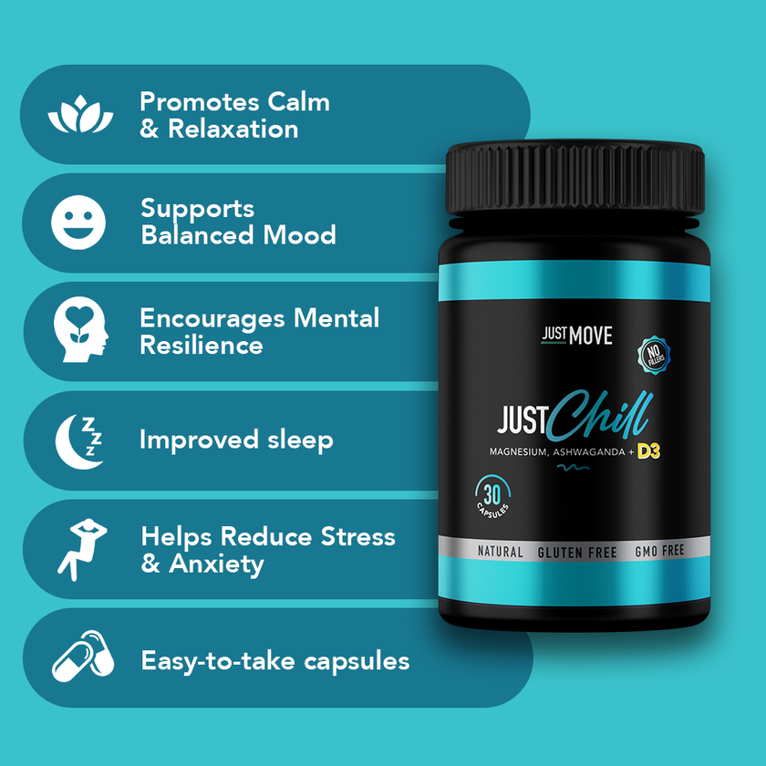 Just Chill - D3, Magnesium, Ashwaganda