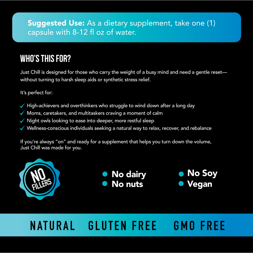 Just Chill - D3, Magnesium, Ashwaganda