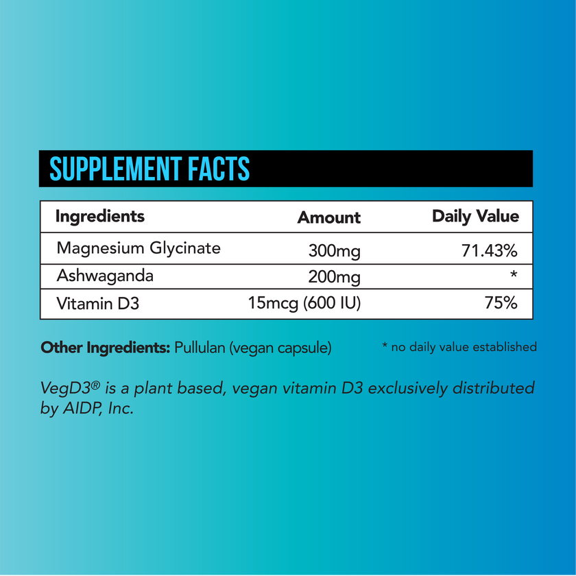 Just Chill - D3, Magnesium, Ashwaganda