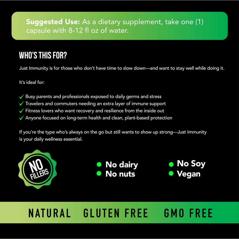 Just Immunity - Vitamin C, Elderberry, Echinacea