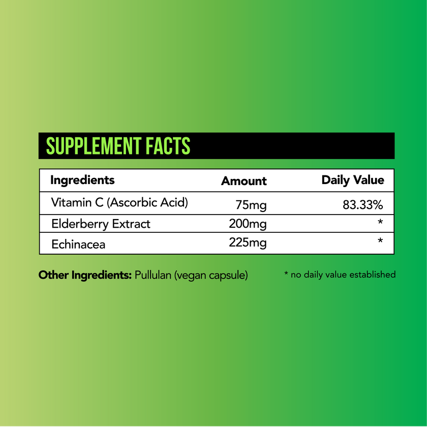 Just Immunity - Vitamin C, Elderberry, Echinacea