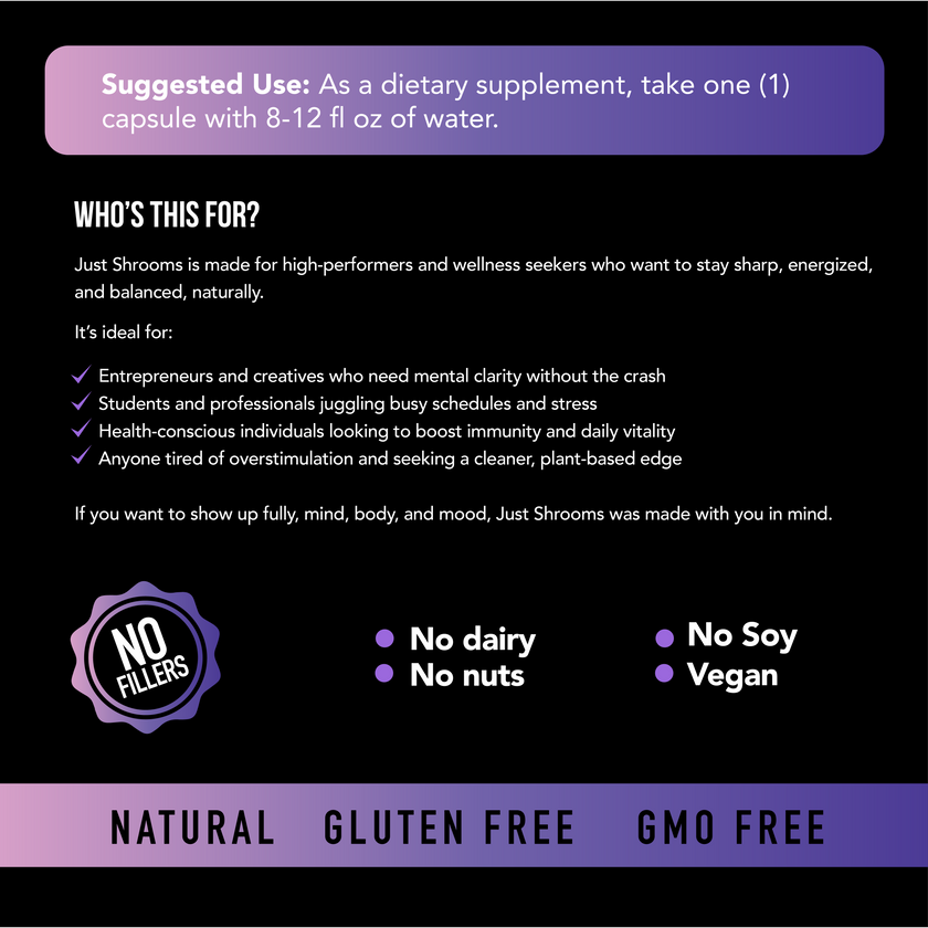 Just Shrooms - Super Mushroom Blend