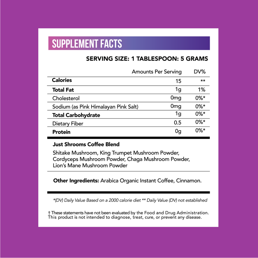 Just Shrooms Mushroom Coffee